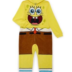 Boys SpongeBob SquarePants  Union Suit! Size L  10/12